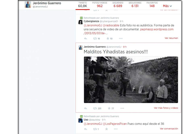 Un tuit del alcalde de El Coronil sobre la represin y la Yihad desata la polmica poltica