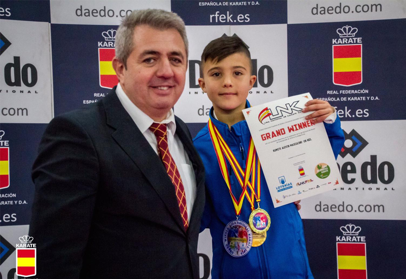 David, uno de los karatekas clasificados para el Campeonato de Espaa.