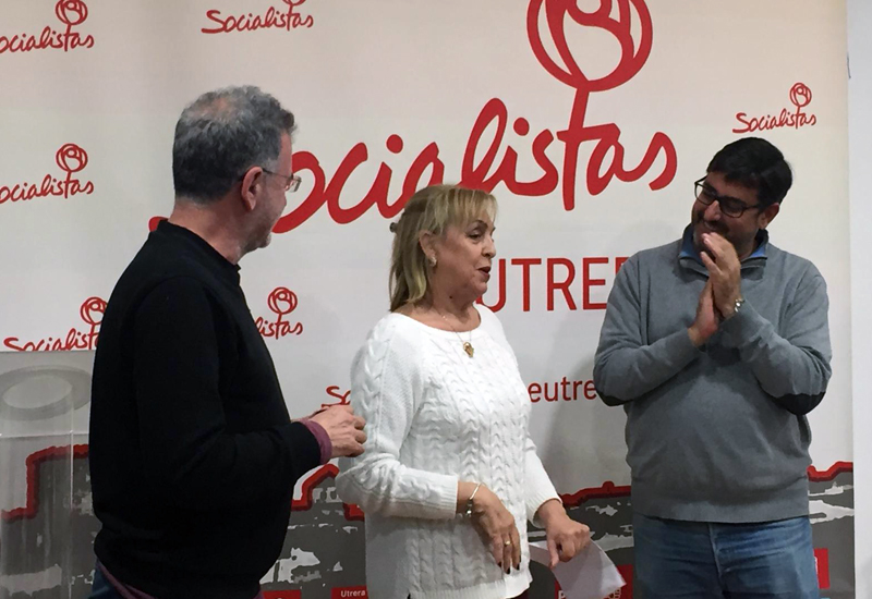 EL PSOE UTRERANO RINDI HOMENAJE A M JESS CORTS, HISTRICA MILITANTE SOCIALISTA