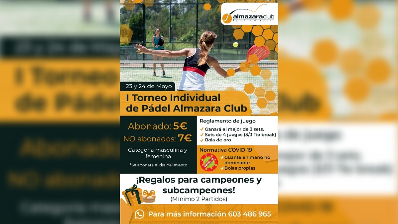 Torneo de Pdel de Almazara Club. 